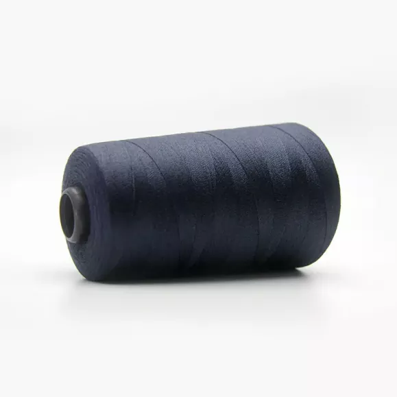 Linha fiada de núcleo poli mercerizado duplo colorido para costura