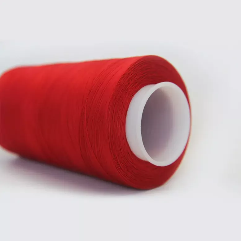 Linha de costura de algodão mercerizado gaseificado