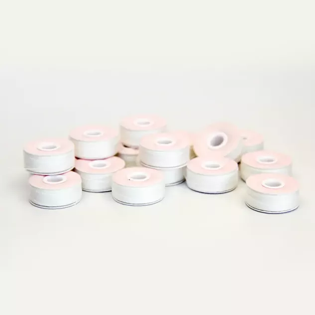 Linha de bobinas pré-enroladas 75D/2 (brilhante ou semi-opaca) Linha de bobinas pré-enroladas 75D/2 (brilhante ou semi-opaca)